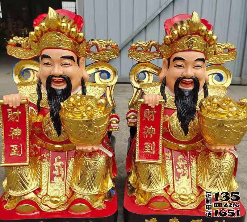 寺廟玻璃鋼彩繪招財(cái)吉祥財(cái)神雕塑 寺廟玻璃鋼彩繪招財(cái)吉祥財(cái)神雕塑