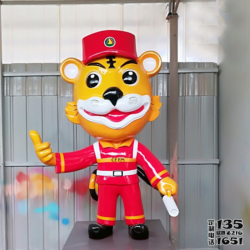 公園景區(qū)玻璃鋼卡通彩繪老虎雕塑 公園景區(qū)玻璃鋼卡通彩繪老虎雕塑