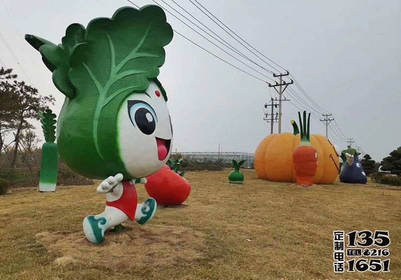 農(nóng)場(chǎng)大型創(chuàng)意玻璃鋼卡通蔬菜公仔雕塑 農(nóng)場(chǎng)大型創(chuàng)意玻璃鋼卡通蔬菜公仔雕塑