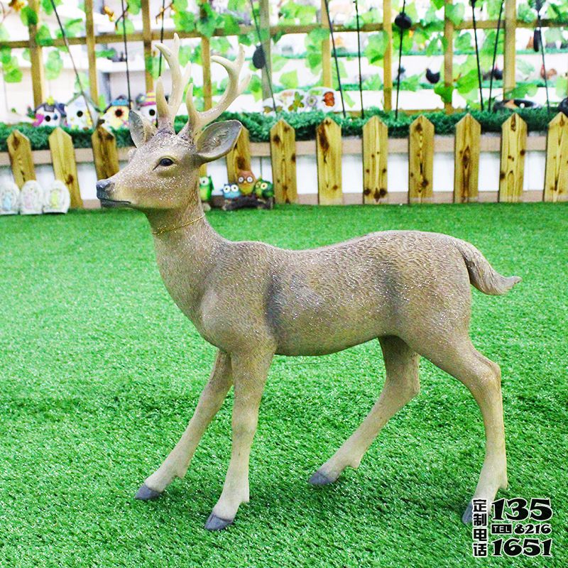 戶外園林玻璃鋼仿真動物鹿雕塑 戶外園林玻璃鋼仿真動物鹿雕塑