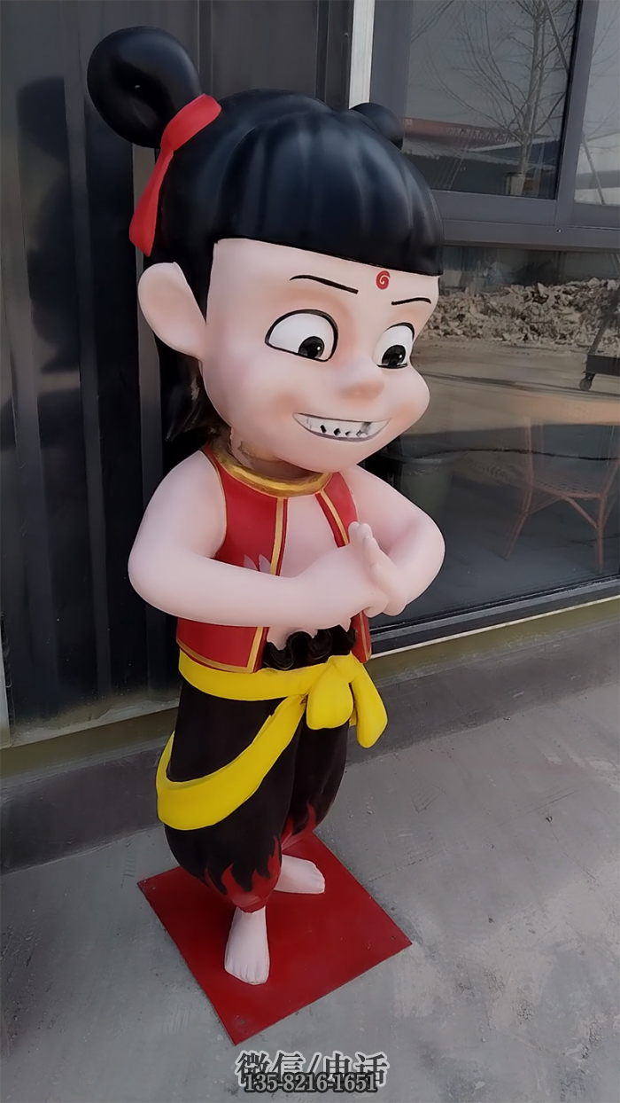 雙手抱拳哪吒雕塑,模具高1.5米,支持定制 雙手抱拳哪吒雕塑,模具高1.5米,支持定制